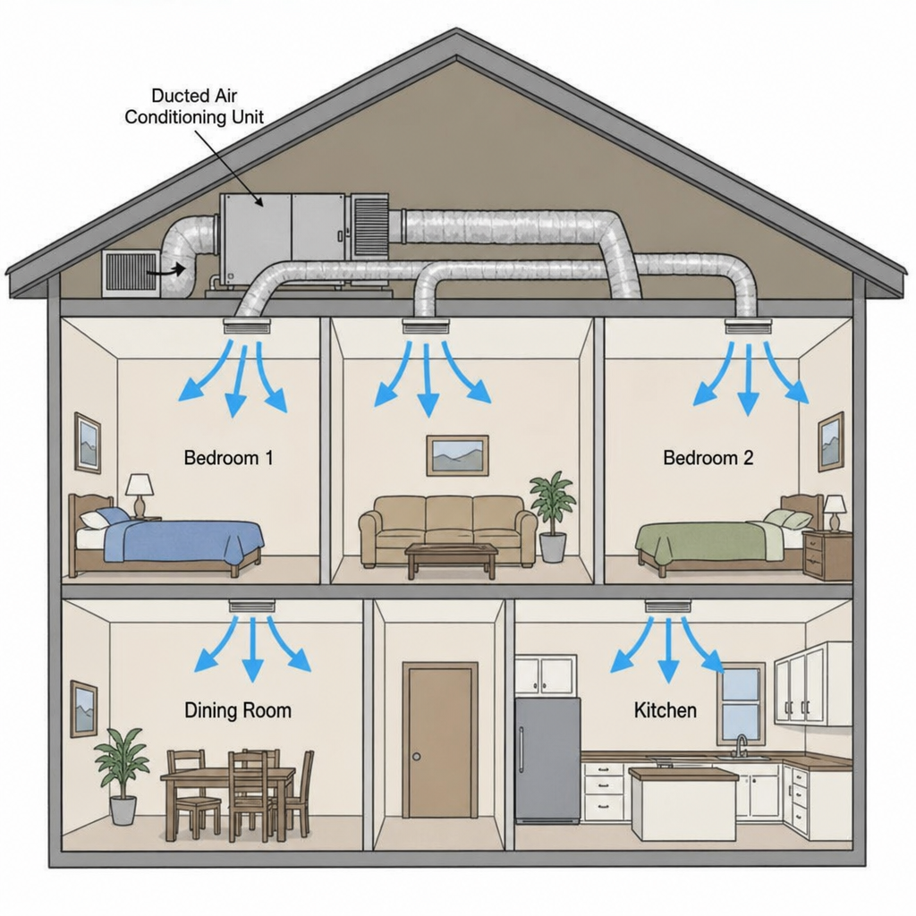 Ducted AC System: How It Works?