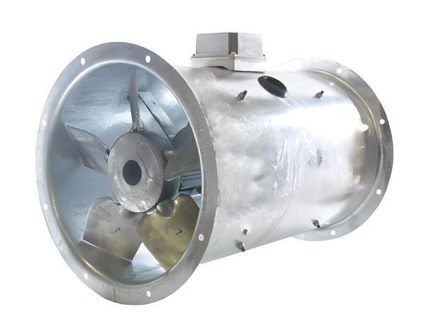 Flakt Woods MaxFan High Pressure Long Cased Axial Extract Fan - Single Phase