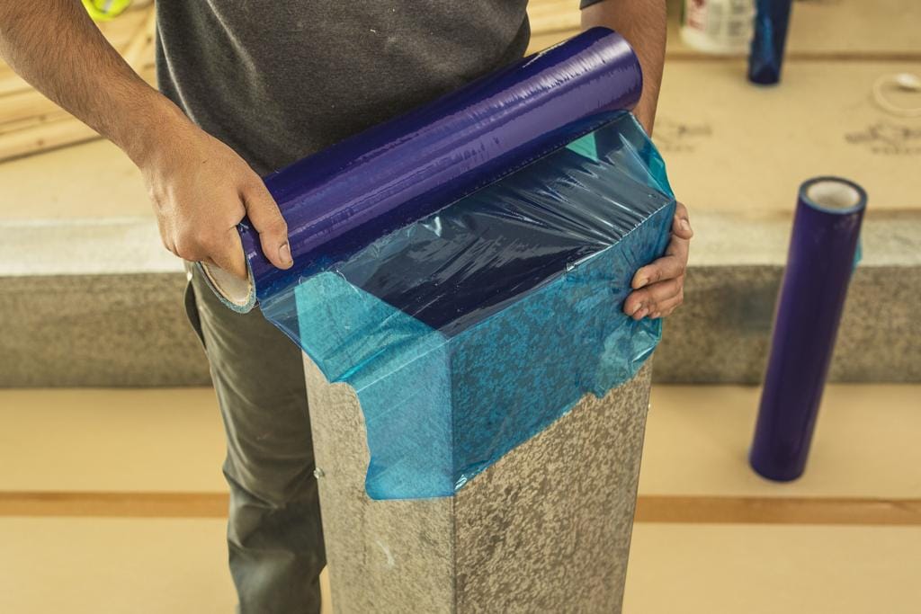 Blue Dust Protective Film, 500mm x 100m