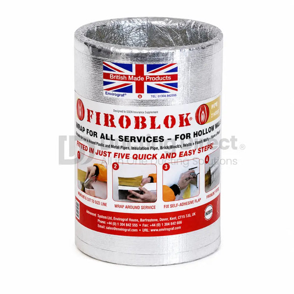Firoblok Intumescent Sleeves for Round Plastic Ducting - 100m