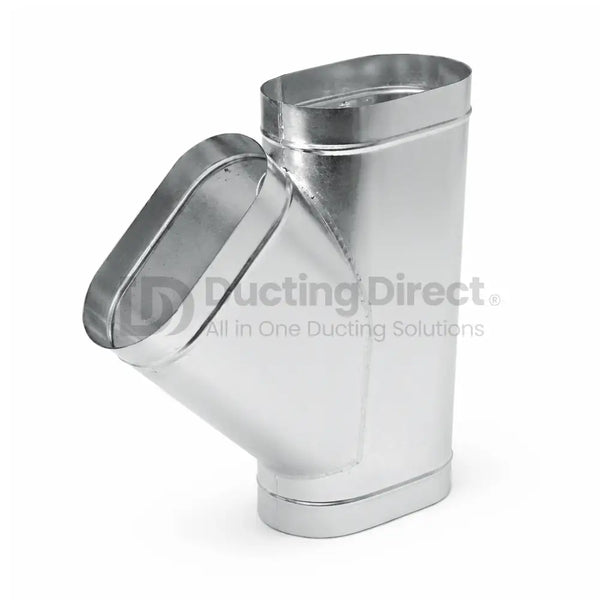 Flat Oval 45° Lateral T-Piece