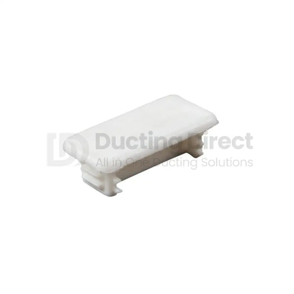 PVC Channel End Caps (per 100) 41mm x 21mm White