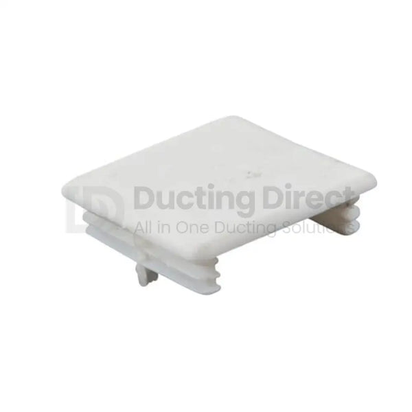 PVC Channel End Caps (per 100) 41mm x 41mm White