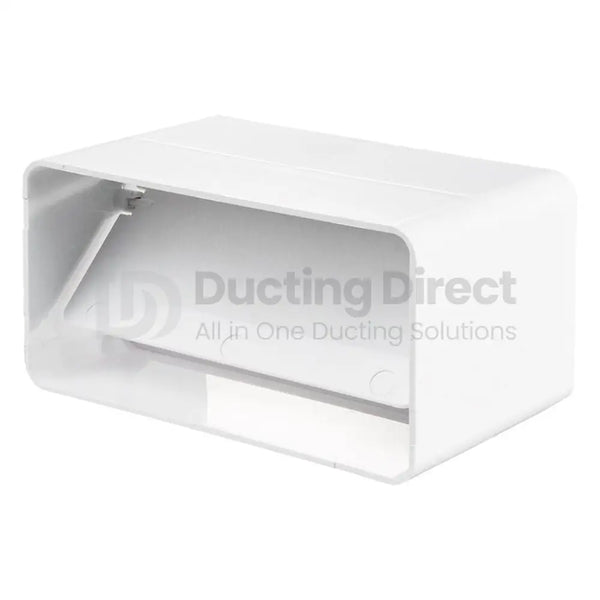 Rigid PVC Flat Rectangular Back Draught Shutter - Plastic Duct variable