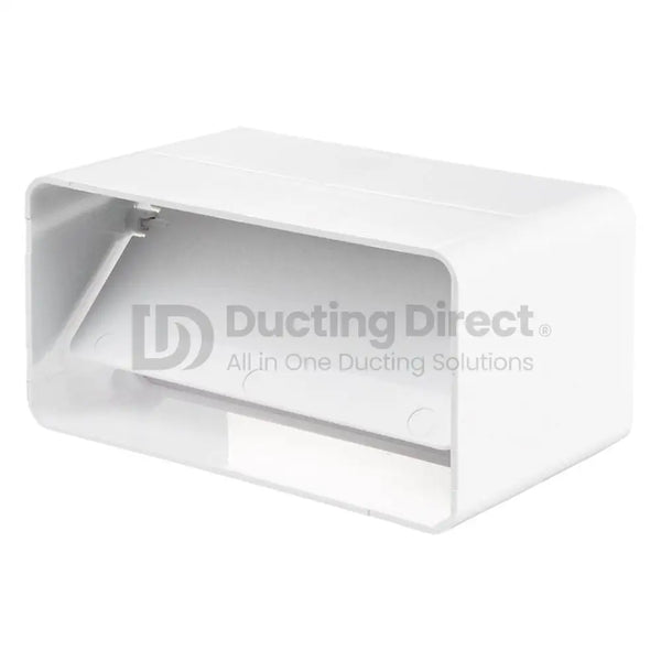 Rigid PVC Flat Rectangular Back Draught Shutter - Plastic Duct variable