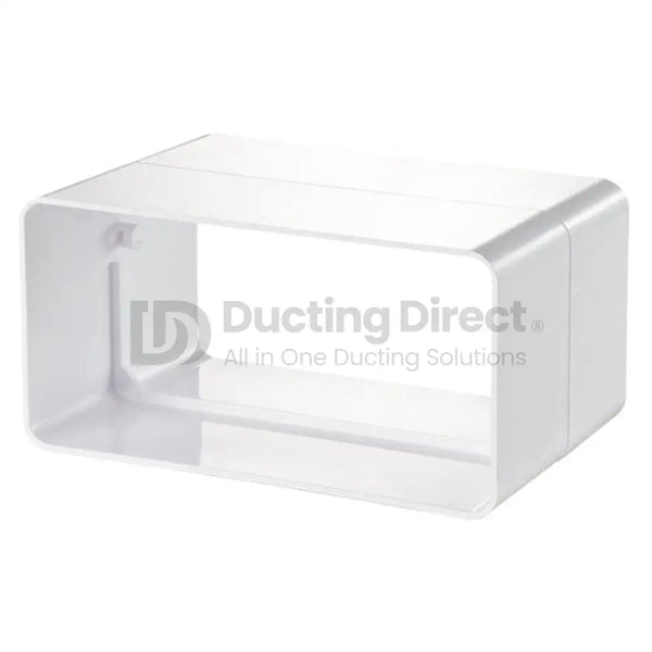 Rigid PVC Flat Rectangular Joining Coupler - Plastic Duct variable