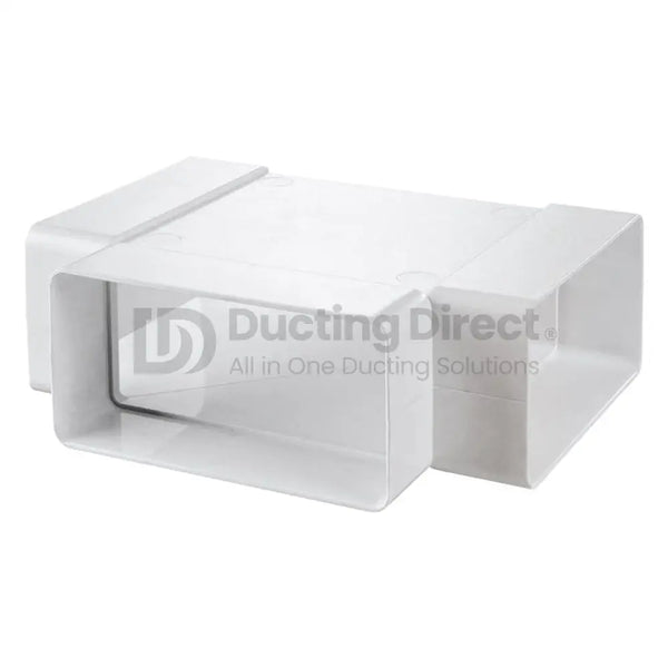 Rigid PVC Flat Rectangular Tee Joint Piece - Plastic Duct variable
