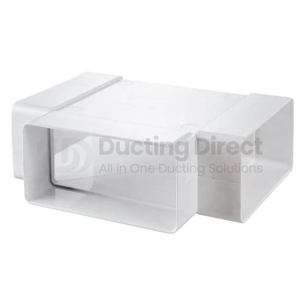 Rigid PVC Flat Rectangular Tee Joint Piece - Plastic Duct variable