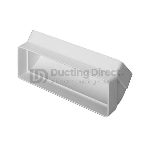 Rigid PVC Flat Rectangular Vertical 45° Bend - Plastic Duct variable