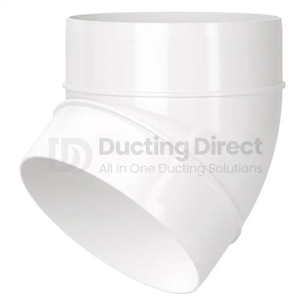 Rigid PVC Round 45° Bend - Plastic Duct variable