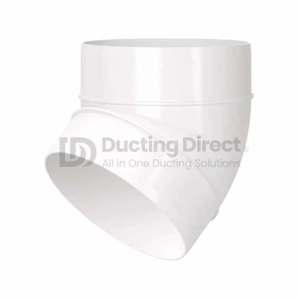 Rigid PVC Round 45° Bend - Plastic Duct variable