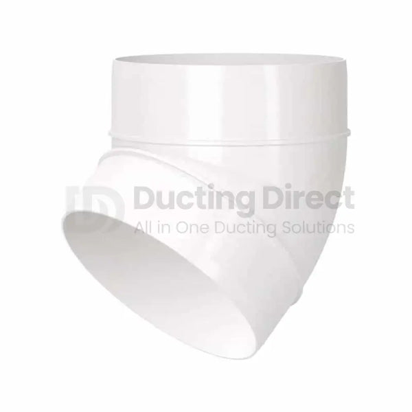 Rigid PVC Round 45° Bend - Plastic Duct variable