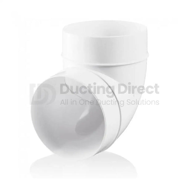 Rigid PVC Round 90° Bend - Plastic Duct variable