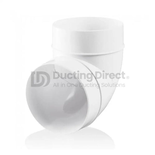 Rigid PVC Round 90° Bend - Plastic Duct variable