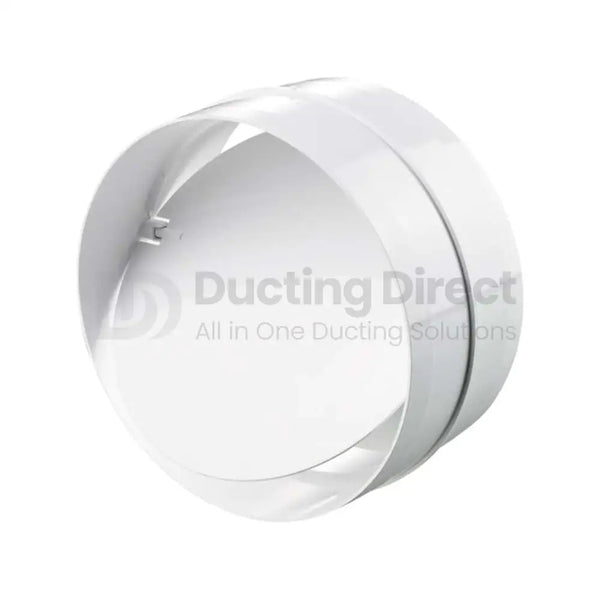 Rigid PVC Round Inline Back Draught Shutter - Plastic Duct variable