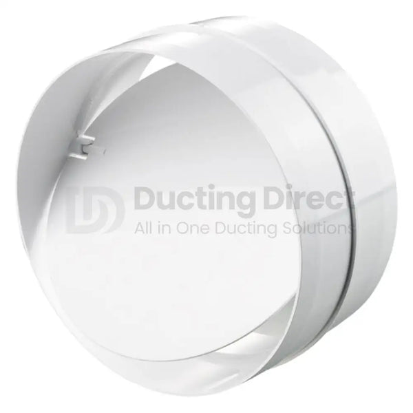 Rigid PVC Round Inline Back Draught Shutter - Plastic Duct variable