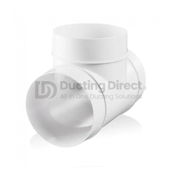 Rigid PVC Round T-Piece - Plastic Duct variable