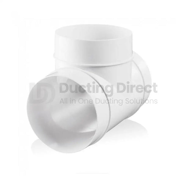 Rigid PVC Round T-Piece - Plastic Duct variable