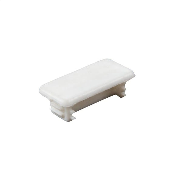 PVC Channel End Caps (per 100), 41mm x 21mm, White